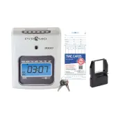 Pyramid Time Systems - Model 3800 Auto Totaling Time Clock, Electronic Time Punch Clock  - 044942798991