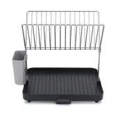 Joseph Joseph Y-Rack 2-Tier Dish Rack, 14""H x 12""W x 11-1/8""D, Gray