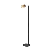 Adesso® Roman LED Floor Lamp, 55""H, Natural Shade/Black Base