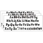 Eureka 4"" Deco Letters, Peanuts, 210 Letters Per Pack, Set Of 3 Packs