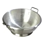 Carlisle Signature Select Dura-Ware Heavyweight Colanders, 16 Qt, Silver, Pack Of 6