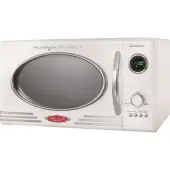 Nostalgia Electrics Retro 0.9 Cu Ft 800-Watt Countertop Microwave, Ivory