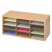 Safco Laminte Literature Organizer - 12 Compartment(s) - Compartment Size 2.50""x9""x11.75"" - 12""x29""x 12"" Depth - 9401MO