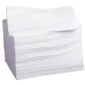 Medline Deluxe Dry Disposable Washcloths, 10"" x 13"", White, Pack Of 50 Washcloths, Case Of 10 Packs