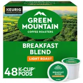 Green Mountain Coffee® Single-Serve Coffee K-Cup®, Breakfast Blend, Carton Of 48