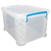 Super Stacker Letter Legal Storage Box 11-1/4"" H x 14"" W x 17-3/4"" L Clear