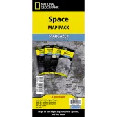 National Geographic Space, Stargazer Map Pack Bundle, Folded: 4.25"" x 9.25"", Flat: 25.25"" x 18.5""