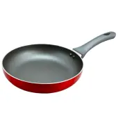 Oster Herscher Aluminum Frying Pan, 9-1/2"", Red