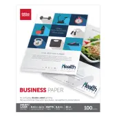 Office Depot® Brand Business Paper, Matte, Letter Size, White, Pack Of 100 Sheets