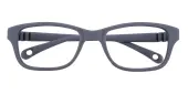 Rectangle Eyeglasses, Full Frame Gray TR90|Silica-gel - FP1593