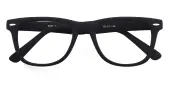 Oval|Classic Wayframe Eyeglasses, Full Frame Mblack Plastic - FP1741