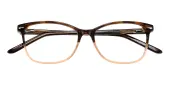 Oval|Horn Eyeglasses, Full Frame Tortoise/Brown Plastic - FZ1297