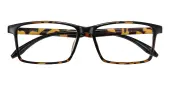 Rectangle Eyeglasses, Full Frame Tortoise TR90 - FP1842
