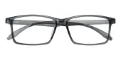 Rectangle Eyeglasses, Full Frame Gray TR90 - FP1843