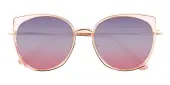 Cat Eye Sunglasses, Full Frame Pink Metal|blend material|TR90 - SUP0624