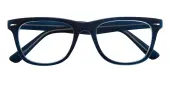 Oval|Classic Wayframe Eyeglasses, Full Frame Blue Plastic - FP1739