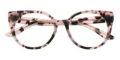 Cat Eye Eyeglasses, Full Frame Petal Tortoise Plastic - FZ1386