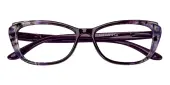 Cat Eye Eyeglasses, Full Frame Purple TR90 - FP1942