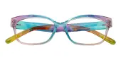 Cat Eye Eyeglasses, Full Frame Multicolor TR90 - FP2013