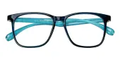Square Eyeglasses, Full Frame Blue TR90 - FP1642
