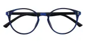 Round Eyeglasses, Full Frame Blue TR90 - FP1811