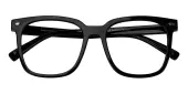 Horn|Square Eyeglasses, Full Frame Black TR90 - FP2023