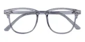 Horn|Square Eyeglasses, Full Frame Gray TR90 - FP2039