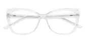 Cat Eye Eyeglasses, Full Frame Crystal Plastic - FP2086