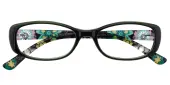 Oval Eyeglasses, Full Frame Green/Floral TR90 - FP2102