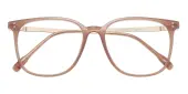 Square Eyeglasses, Full Frame Brown TR90|Metal|blend material - FP2107