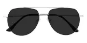 Aviator Sunglasses, Full Frame Black Metal - SUP0748