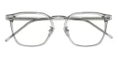 Square Eyeglasses, Full Frame Gray Plastic - FP2122