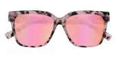 Square Sunglasses, Full Frame Petal Tortoise Plastic - SUP1006