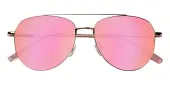 Aviator Sunglasses, Full Frame Rose Gold Titanium - SUP1007
