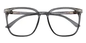 Square Eyeglasses, Full Frame Gray TR90 - FP2134
