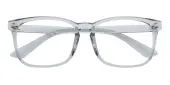 Rectangle Eyeglasses, Full Frame Gray TR90 - FP2156