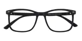Rectangle Eyeglasses, Full Frame Black TR90 - FP2195