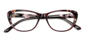 Cat Eye Eyeglasses, Full Frame Tortoise Plastic - FP1501