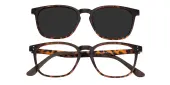 Oval Eyeglasses, Full Frame Tortoise TR90 - FP2182