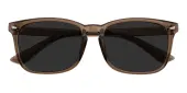 Rectangle Sunglasses, Full Frame Brown TR90 - SUP1075