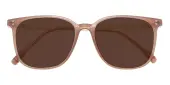 Square Sunglasses, Full Frame Brown TR90|Metal|blend material - SUP1081