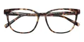 Square Eyeglasses, Full Frame Petal Tortoise Plastic - FZ1657