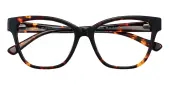 Cat Eye Eyeglasses, Full Frame Tortoise Plastic - FZ1691