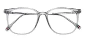 Square Eyeglasses, Full Frame Gray TR90|Metal|blend material - FP2286