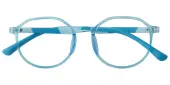 Round Eyeglasses, Full Frame Blue TR90|Silica-gel - FP2279