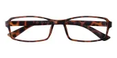 Rectangle Eyeglasses, Full Frame Tortoise TR90 - FP2280