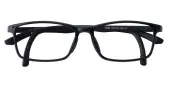 Rectangle Eyeglasses, Full Frame Black TR90 - FP2282