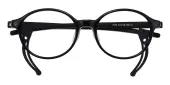 Oval Eyeglasses, Full Frame Black TR90|Silica-gel - FP2381