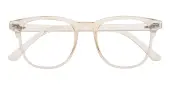 Horn|Square Eyeglasses, Full Frame Champagne TR90 - FP2037