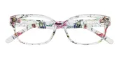Cat Eye Eyeglasses, Full Frame Floral TR90 - FP1694